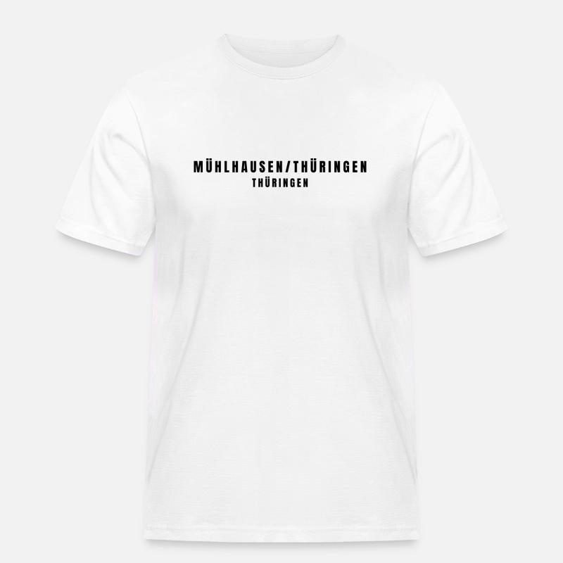 Mühlhausen/Thuringia Thuringia - Men's Workwear T-Shirt - white