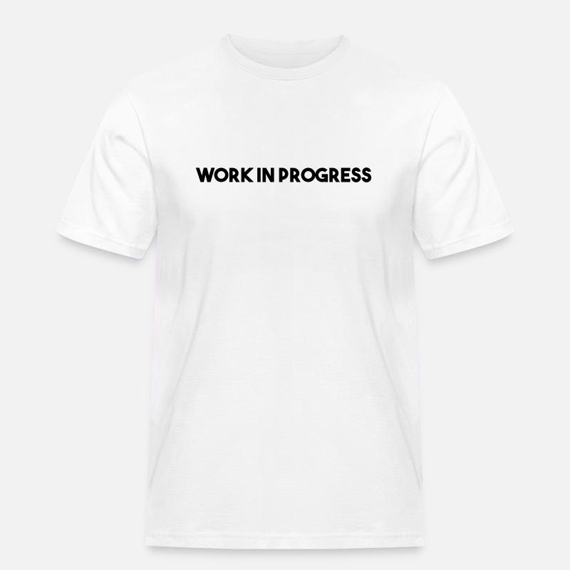 work in progress - Men's Workwear T-Shirt - white