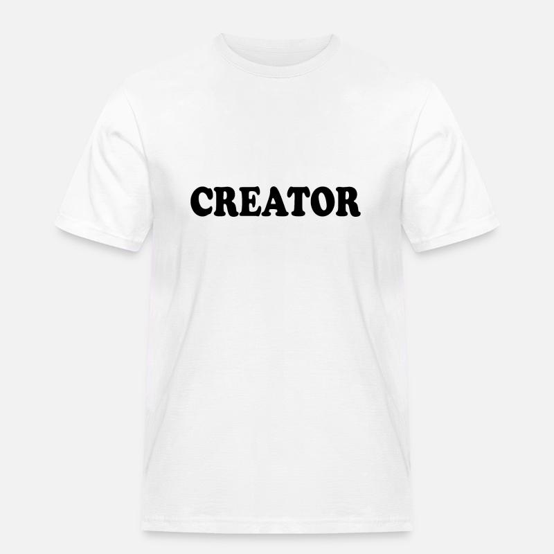 Creator - Männer Workwear T-Shirt - Weiß