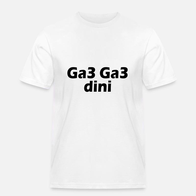 Ga3 ga3 dini - Männer Workwear T-Shirt - Weiß