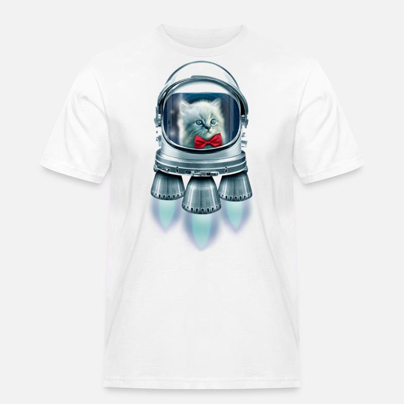 CASANOVA TO SPACE - Men's Workwear T-Shirt - white