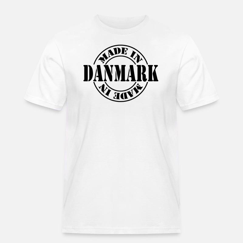 made in danmark m1k2 - Männer Workwear T-Shirt - Weiß