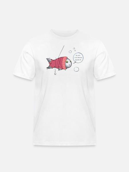 Rollkragenpullover Aprilscherz - Männer Workwear T-Shirt - Weiß