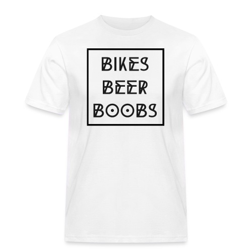 bikes beer boobs - Männer Workwear T-Shirt