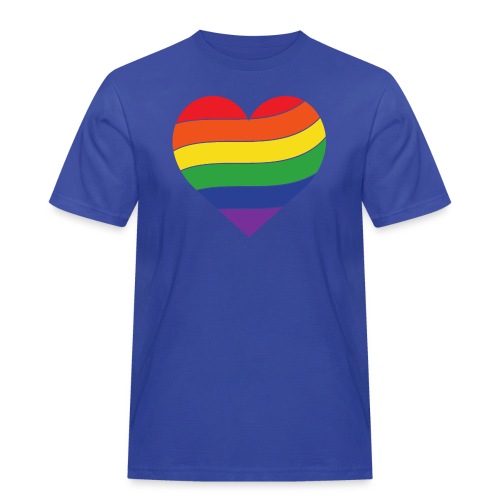 Regenbogen Herz | Pride - Männer Workwear T-Shirt