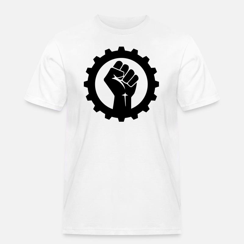 EBM Logo 19 (Vector) - Männer Workwear T-Shirt - Weiß