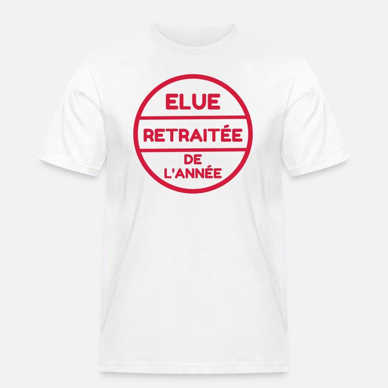 retraite / retraité / retraitée / pension - T-shirt Workwear homme - blanc