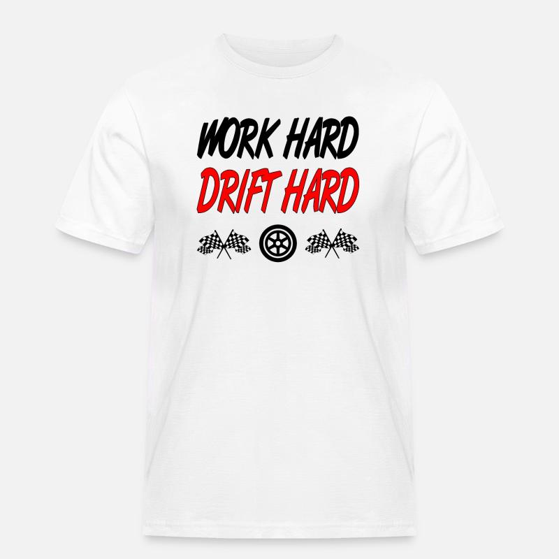 Auto - Männer Workwear T-Shirt - Weiß