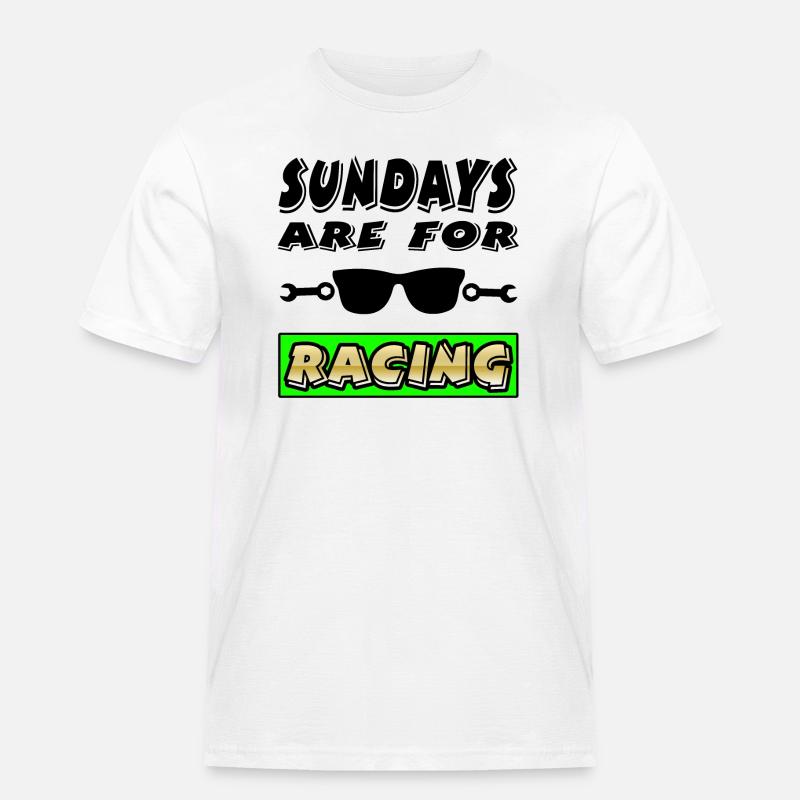 Auto - Männer Workwear T-Shirt - Weiß