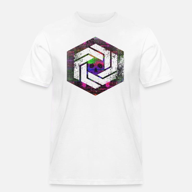 Hexagon-Programmierung Programmierer Codierung geometrisch - Männer Workwear T-Shirt - Weiß