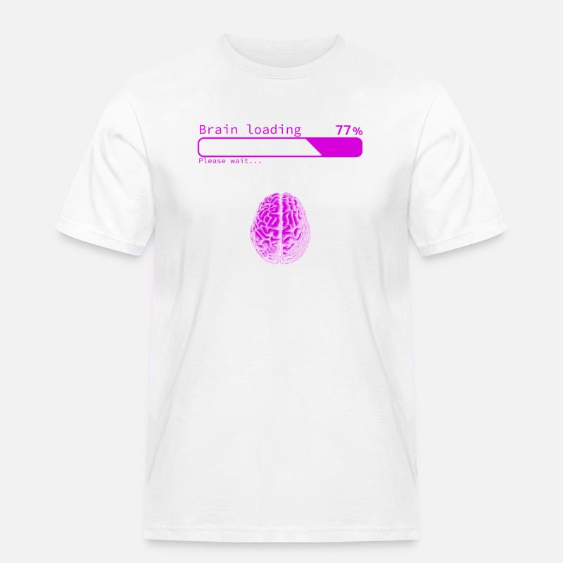 Brain Loading - Men's Workwear T-Shirt - white