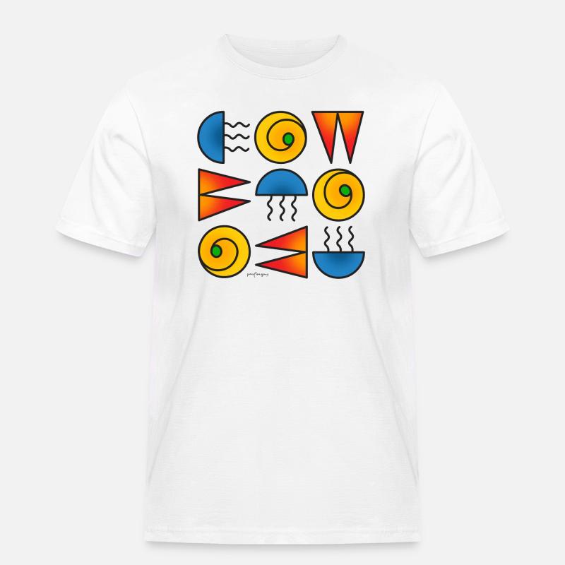 Schnittmuster Moda 100623 3 - Männer Workwear T-Shirt - Weiß