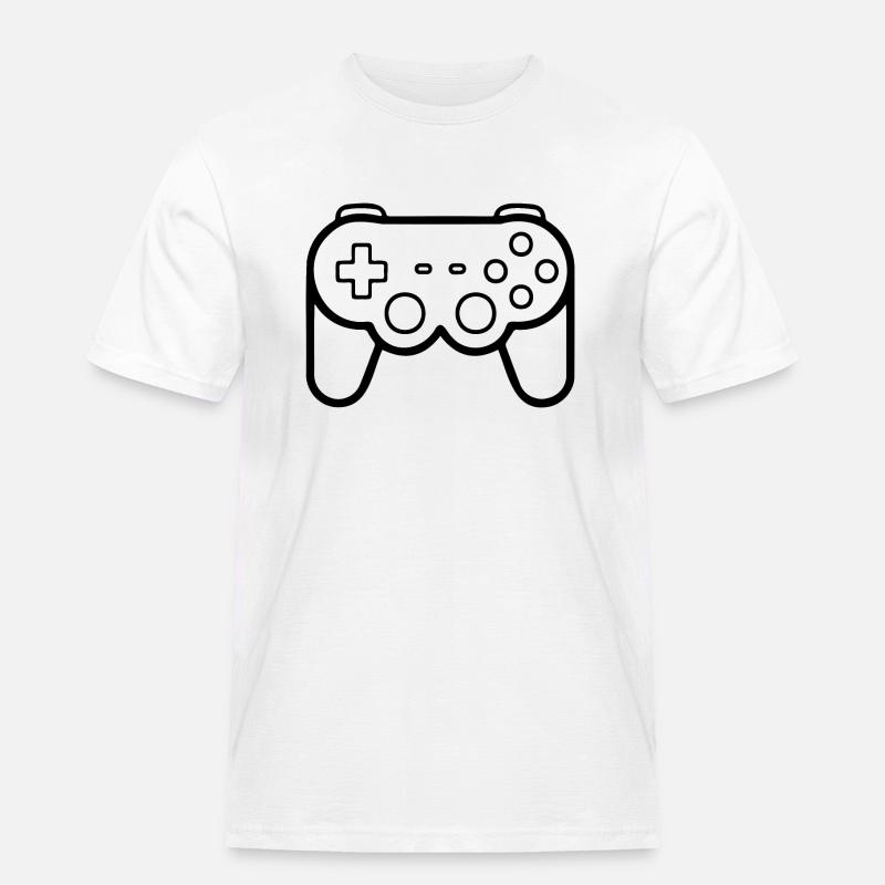 Controller Gaming Videospiele Gamepad - Männer Workwear T-Shirt - Weiß