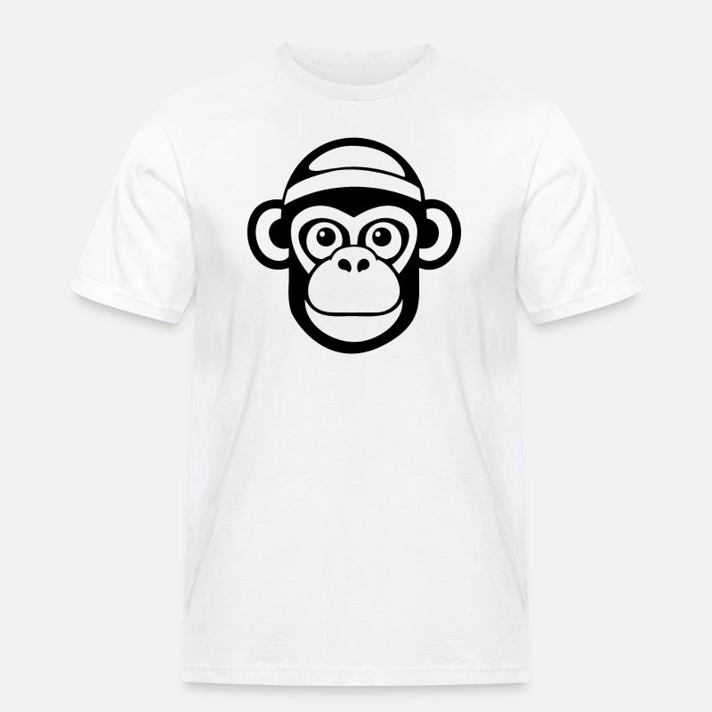 Monkey Monkey Monkey Face Jungle - Men's Workwear T-Shirt - white
