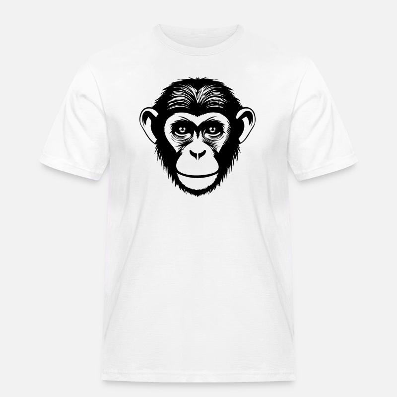 Monkey Monkey Monkey Face Jungle - Men's Workwear T-Shirt - white