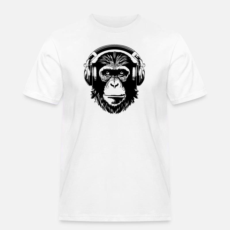 Monkey Monkey Monkey Face Jungle - Men's Workwear T-Shirt - white