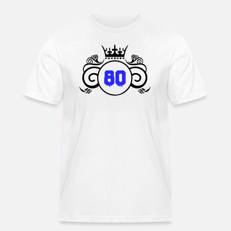 wappen 80 - Männer Workwear T-Shirt - Weiß