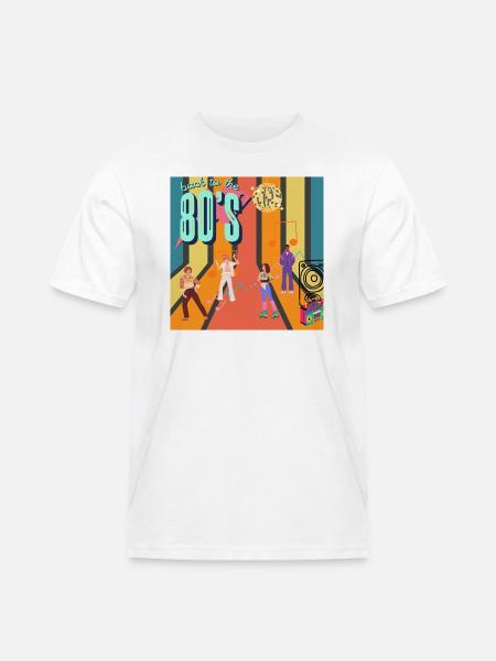 Retro Roller Groove - Men's Workwear T-Shirt - white