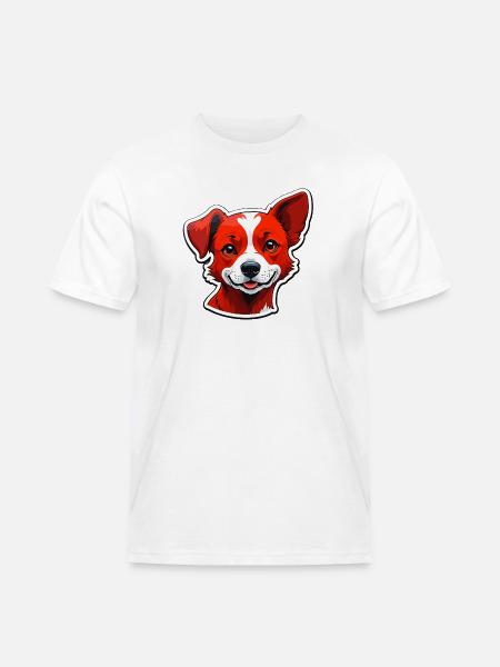 Happy dog - Men's Workwear T-Shirt - white