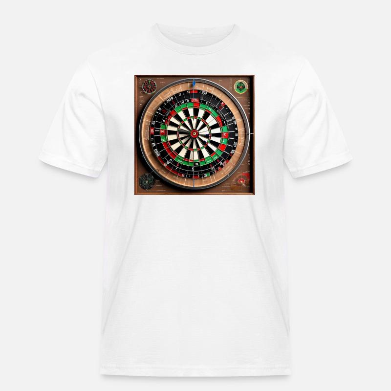 Anatomie einer Dartscheibe - Männer Workwear T-Shirt - Weiß