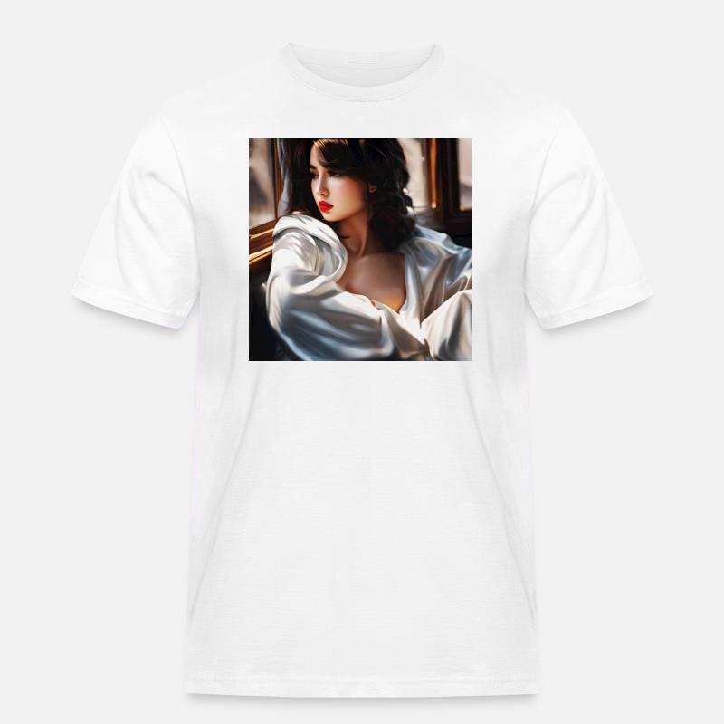 Dame - Männer Workwear T-Shirt - Weiß