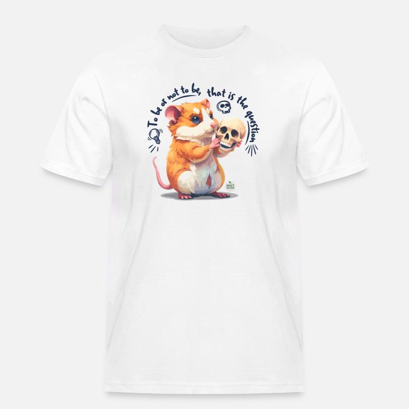 Sein oder Nichtsein - Männer Workwear T-Shirt - Weiß