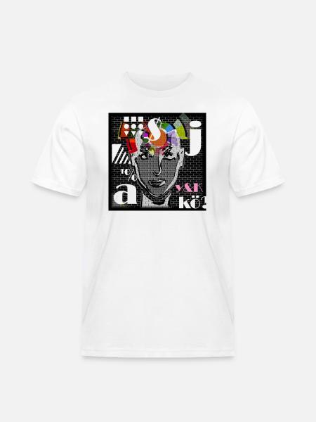 POP ART vs 009 - Männer Workwear T-Shirt - Weiß