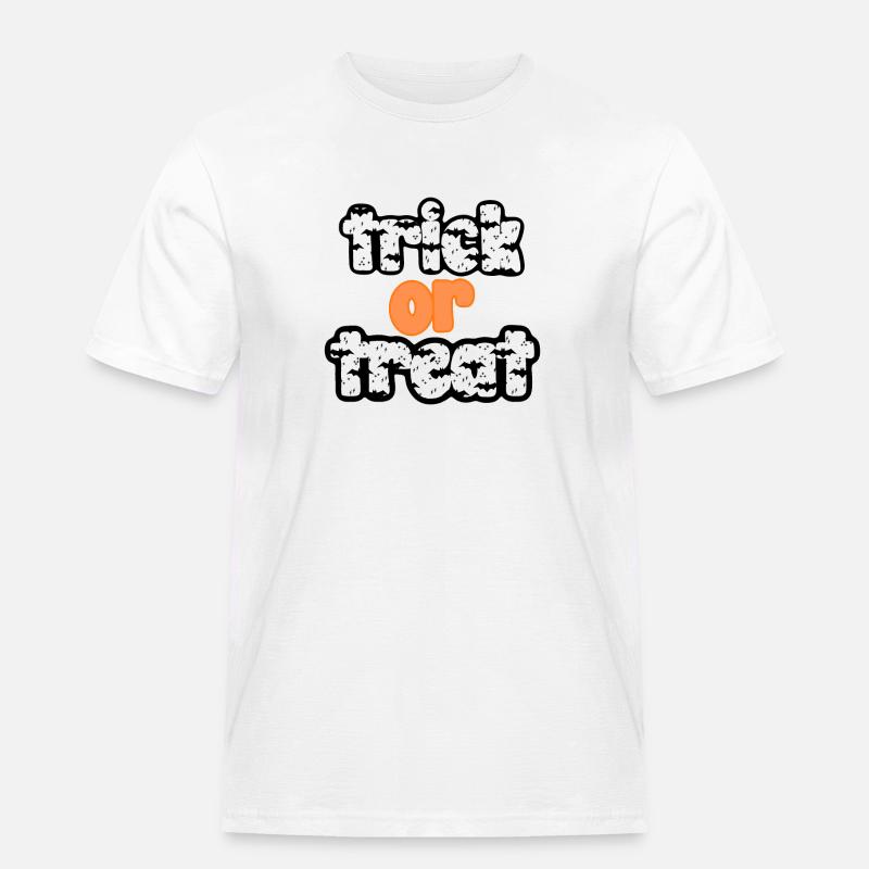 Süßes oder Saures - Männer Workwear T-Shirt - Weiß