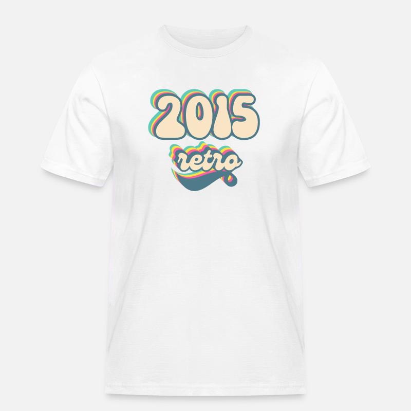 2015 Retro Geschenkidee - Männer Workwear T-Shirt - Weiß