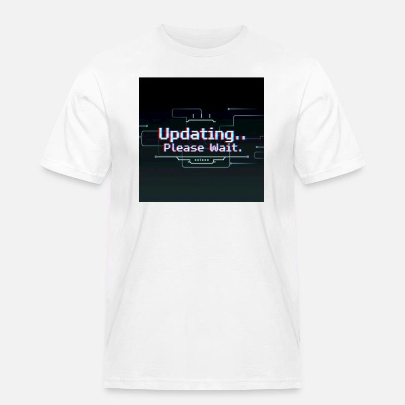 Glitch Update Loading Screen - Men's Workwear T-Shirt - white