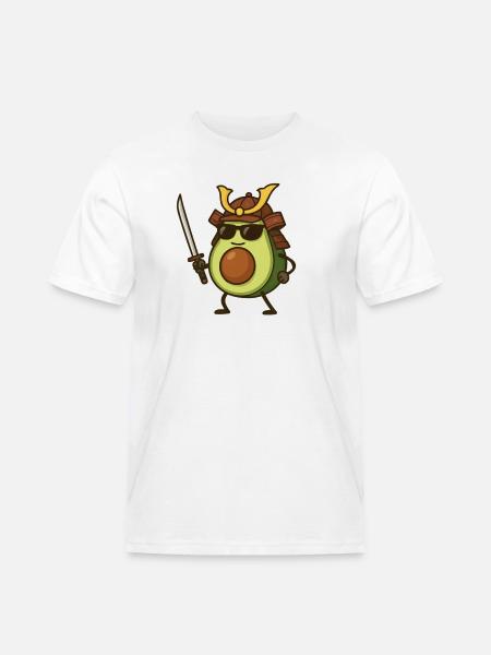 Avocado Samurai - Men's Workwear T-Shirt - white