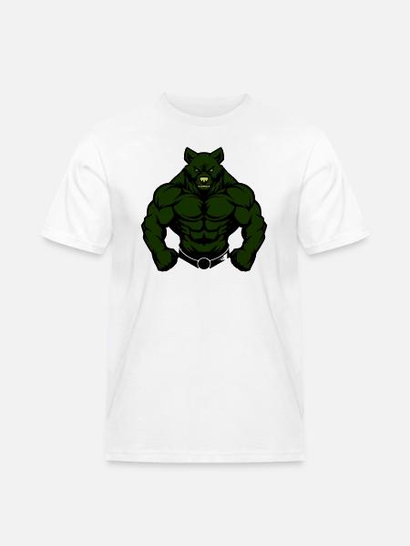 Bear Comic Fit - Men's Workwear T-Shirt - white