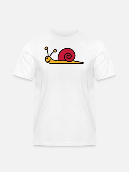 schnecke_3c - Men's Workwear T-Shirt - white