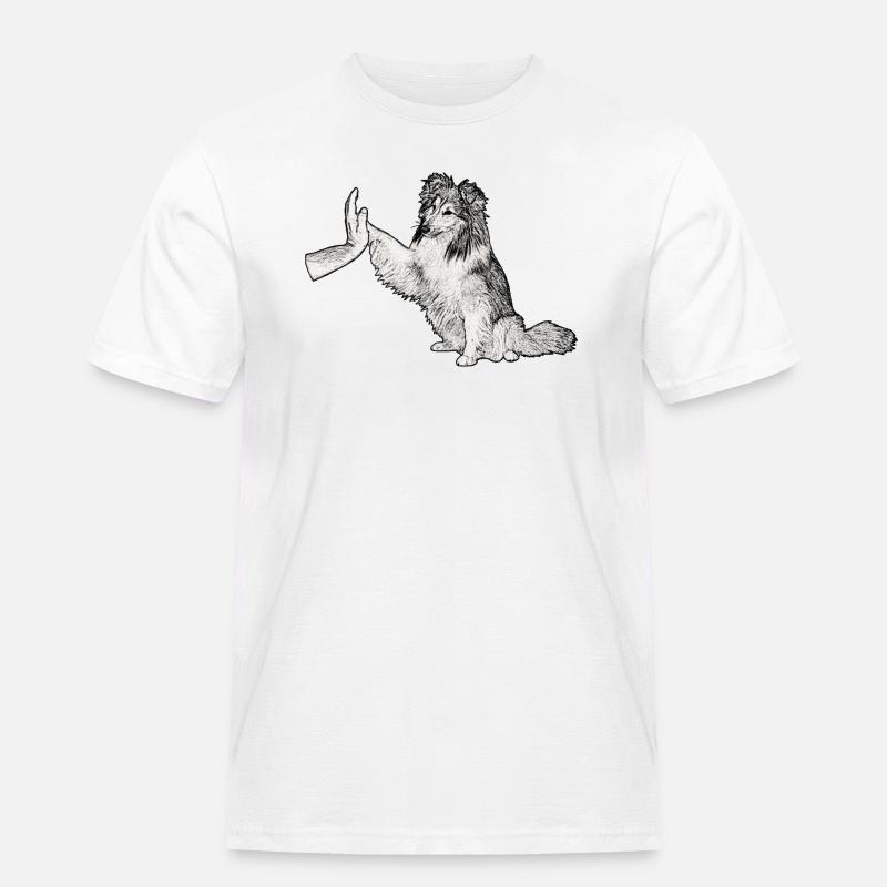 Team Player - Männer Workwear T-Shirt - Weiß