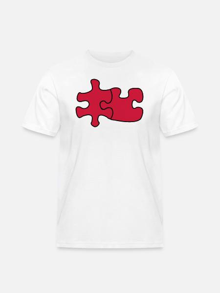 puzzle1 - T-shirt Workwear homme - blanc