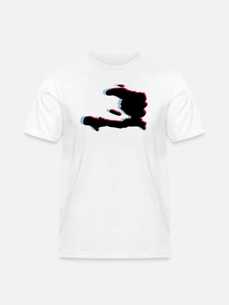 3d anaglyph HAITI green - Men's Workwear T-Shirt - white