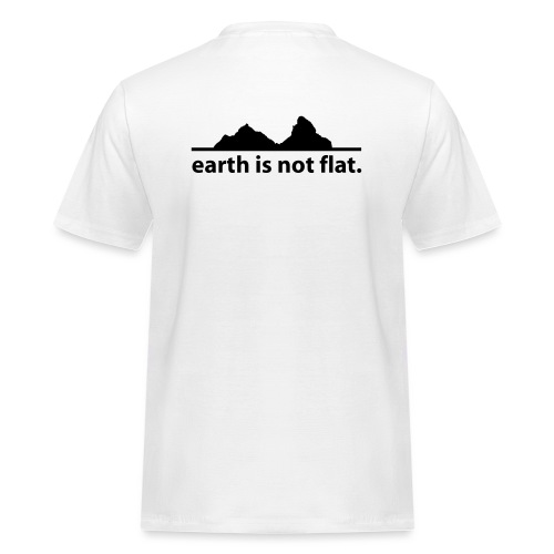 earth is not flat. - Männer Workwear T-Shirt