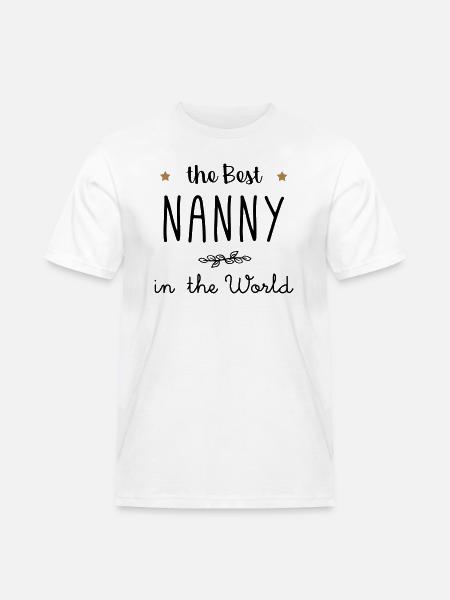 The best nanny in the world - Men's Workwear T-Shirt - white