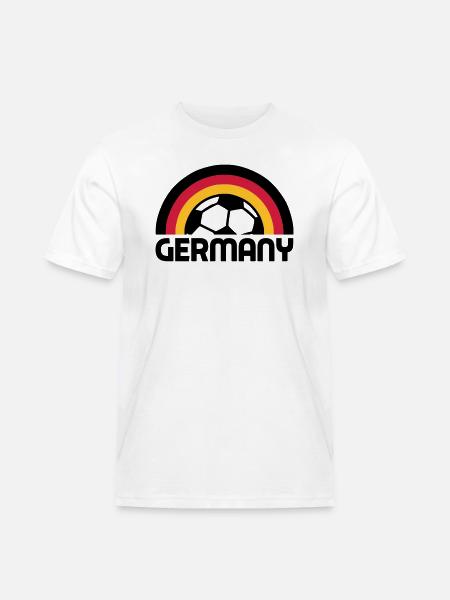 german rainbow soccer - Men's Workwear T-Shirt - white
