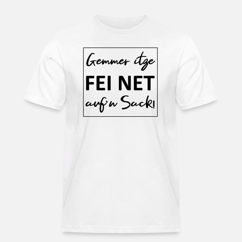Gemmer net auf Sack - Männer Workwear T-Shirt - Weiß