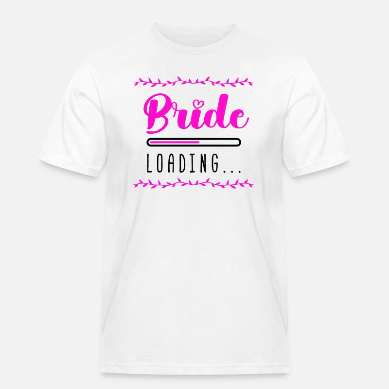 bride loading - Männer Workwear T-Shirt - Weiß