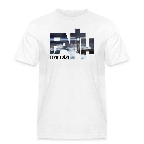Narnia - Faith Mask - White - Men's Workwear T-Shirt