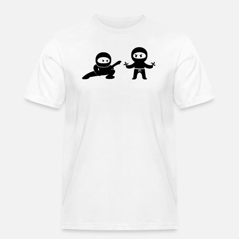 ninjas comic - Männer Workwear T-Shirt - Weiß
