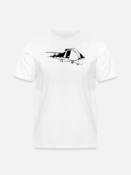 Karpfenangeln / Bivvy - Männer Workwear T-Shirt - Weiß