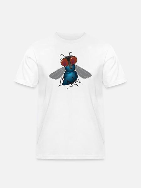 fliege - Männer Workwear T-Shirt - Weiß