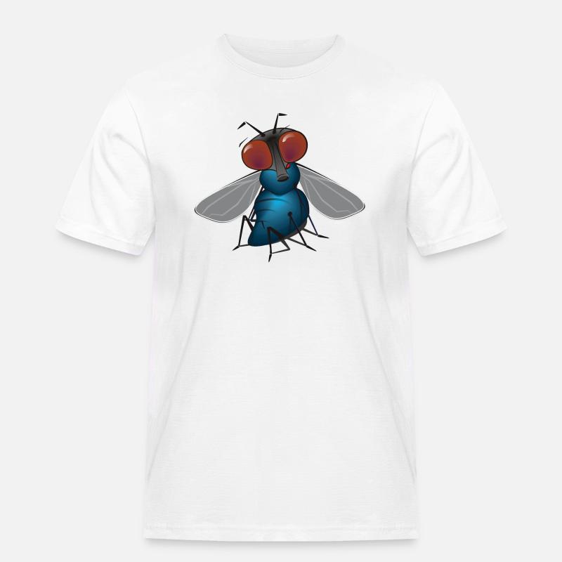 fliege - Männer Workwear T-Shirt - Weiß