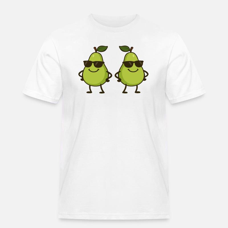 Pear Comic Cool 2 - Men's Workwear T-Shirt - white