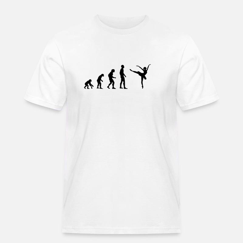 Dancing Evolution - Men's Workwear T-Shirt - white
