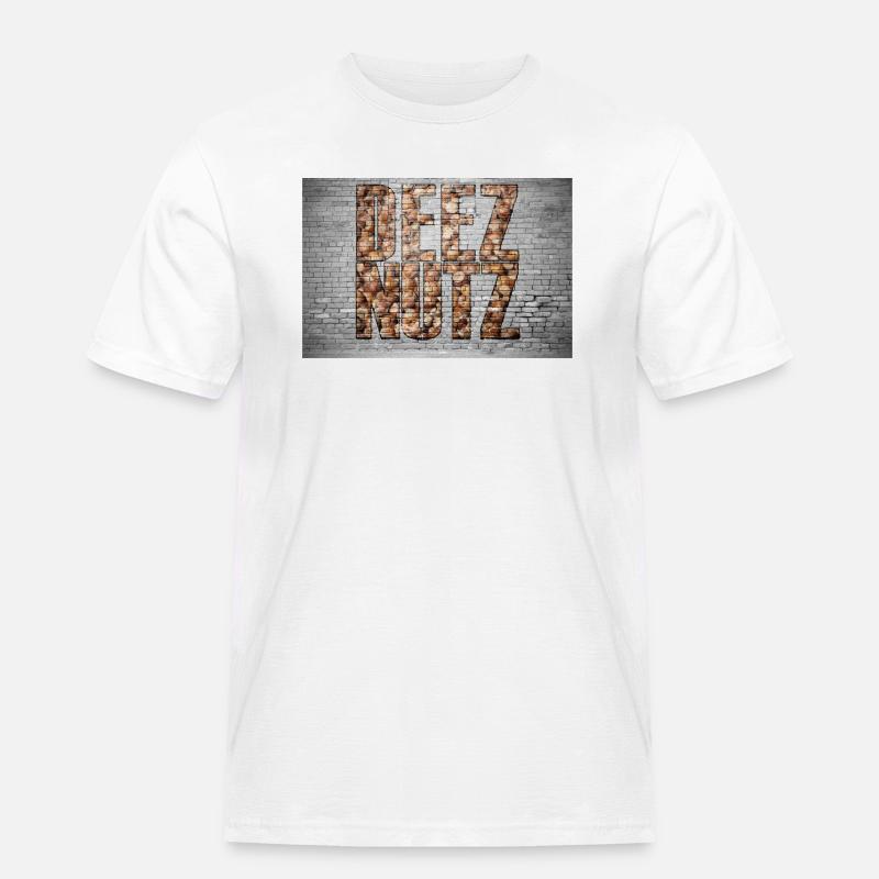 Deez Nutz Graffiti - Männer Workwear T-Shirt - Weiß