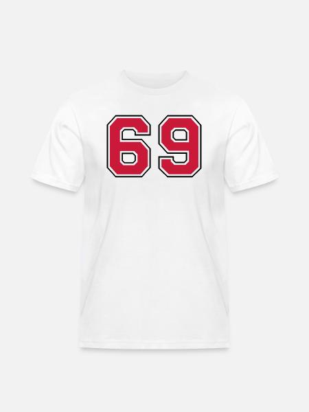 69__f2 - Männer Workwear T-Shirt - Weiß